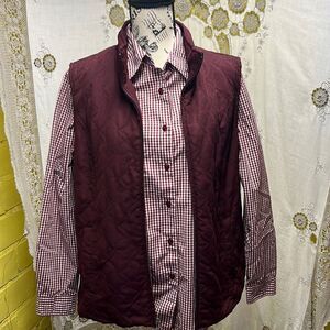 Christopher banks, two-piece, long sleeve, shirt, and vest
